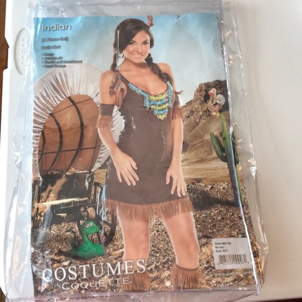 Pocahontas costume Brown Fringe Dress